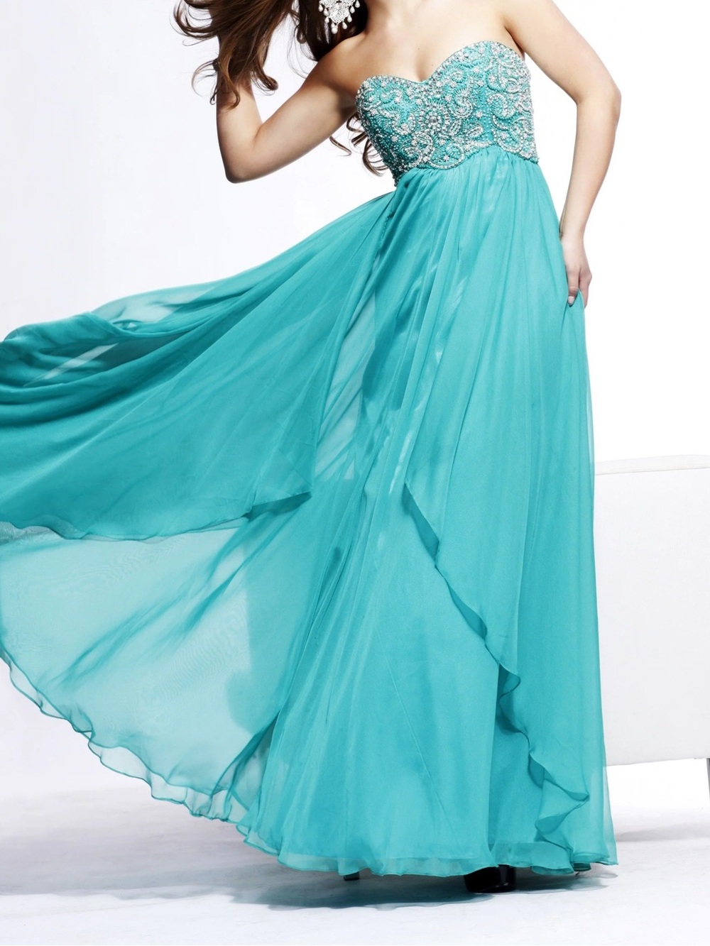 Dave & Johnny Sweetheart Neckline Prom Dress SZ 13/14